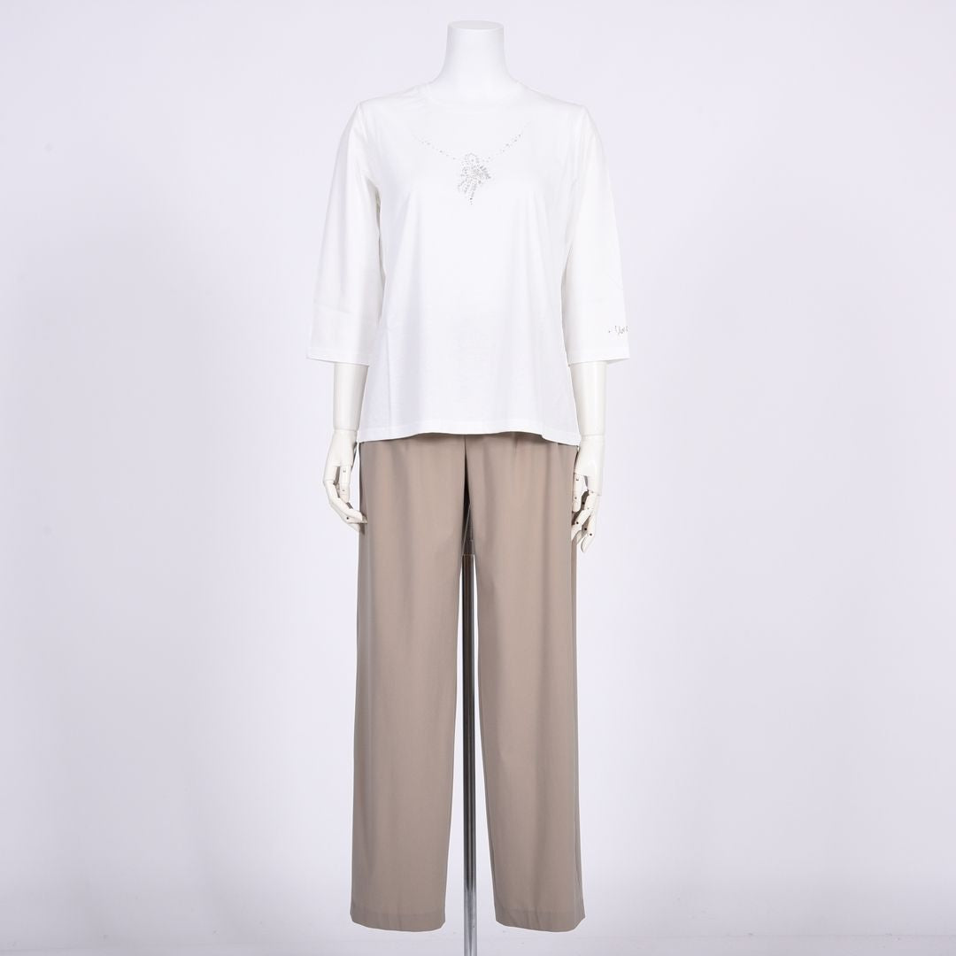 【Lサイズ】ネックレスモチーフ　カットソー　VALENZA　5562321