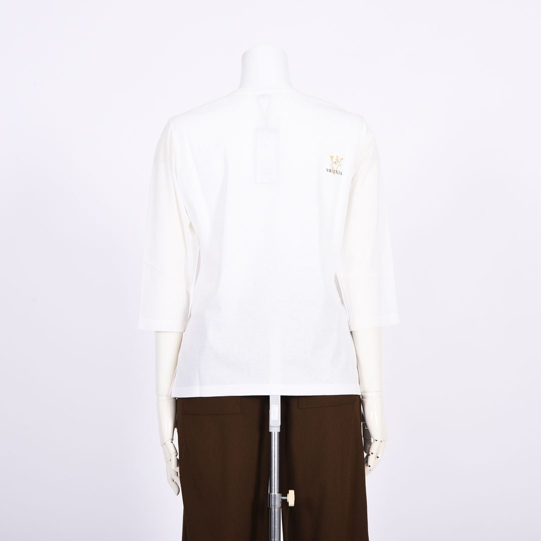 袖チュール　7分袖カットソー　VALENZA　5162406