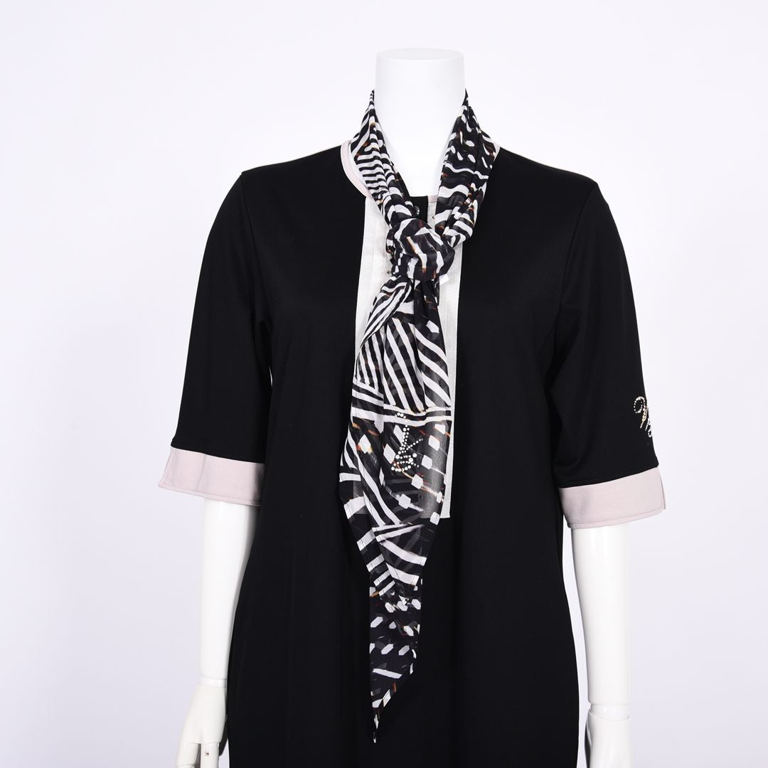 やし柄シフォンストール　VALENZA　5164409