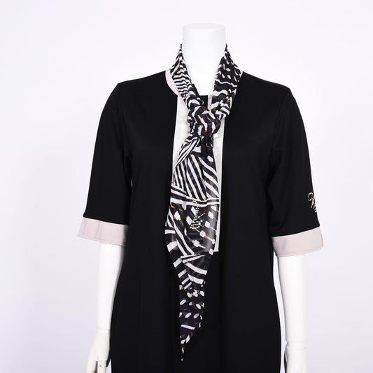 やし柄シフォンストール　VALENZA　5164409