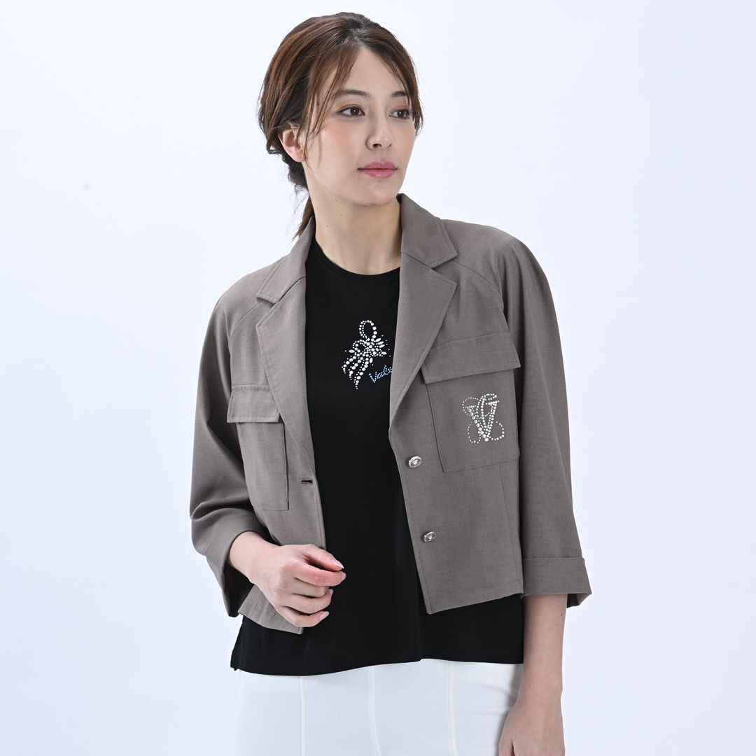 7分袖　テーラードジャケット　VALENZA　5167312