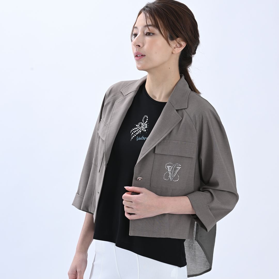 7分袖　テーラードジャケット　VALENZA　5167312