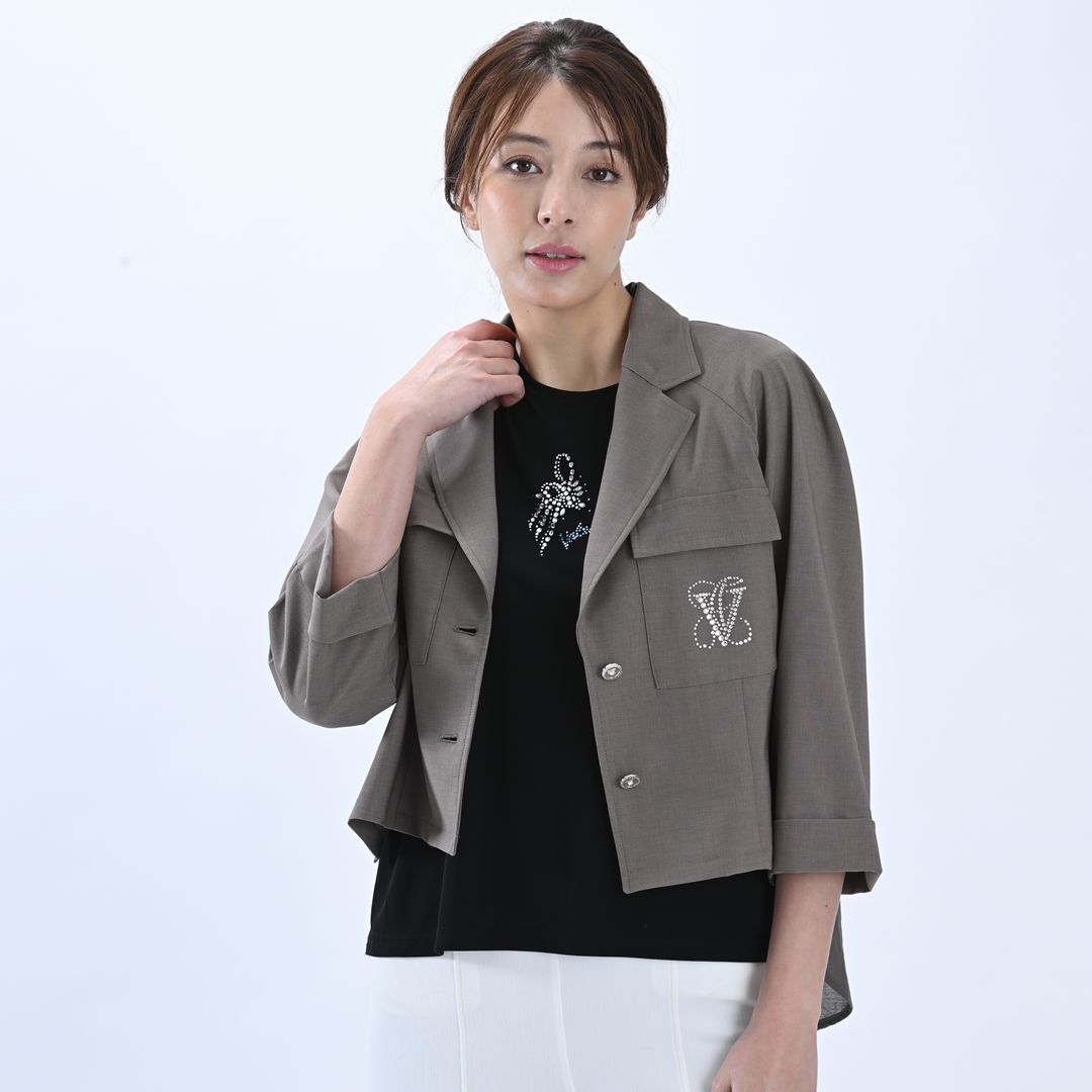 7分袖　テーラードジャケット　VALENZA　5167312