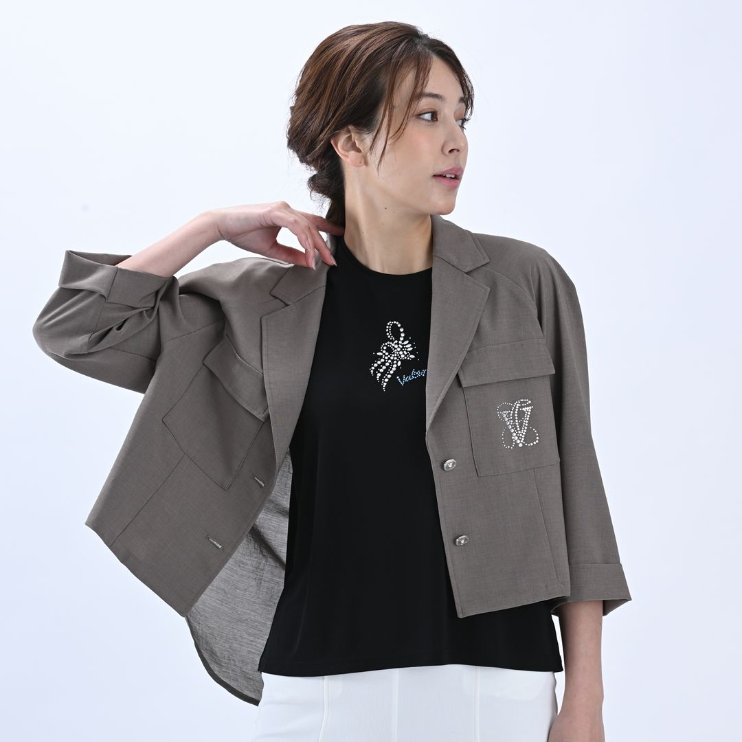 7分袖　テーラードジャケット　VALENZA　5167312