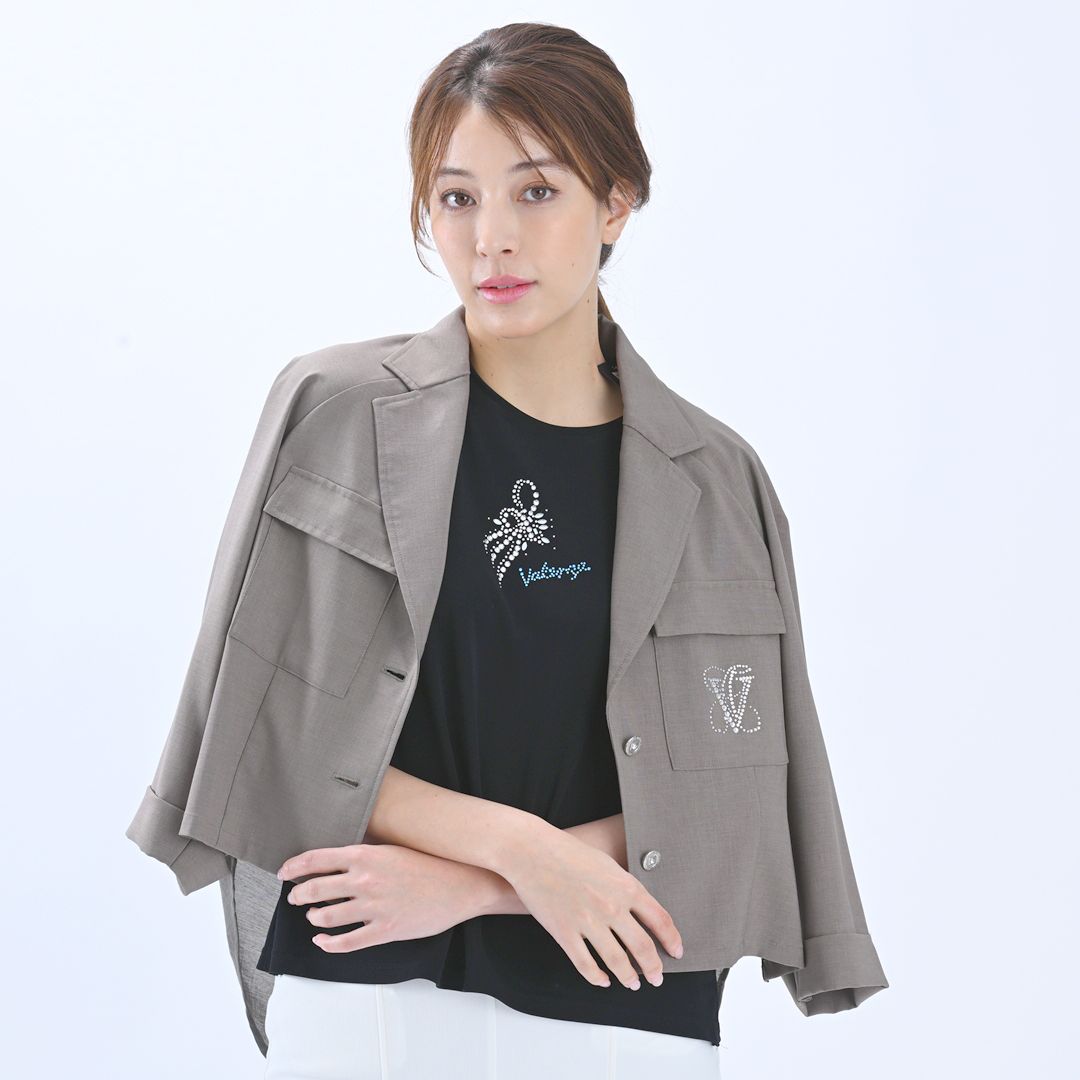 7分袖　テーラードジャケット　VALENZA　5167312