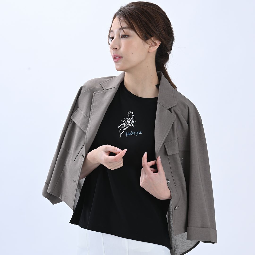 7分袖　テーラードジャケット　VALENZA　5167312