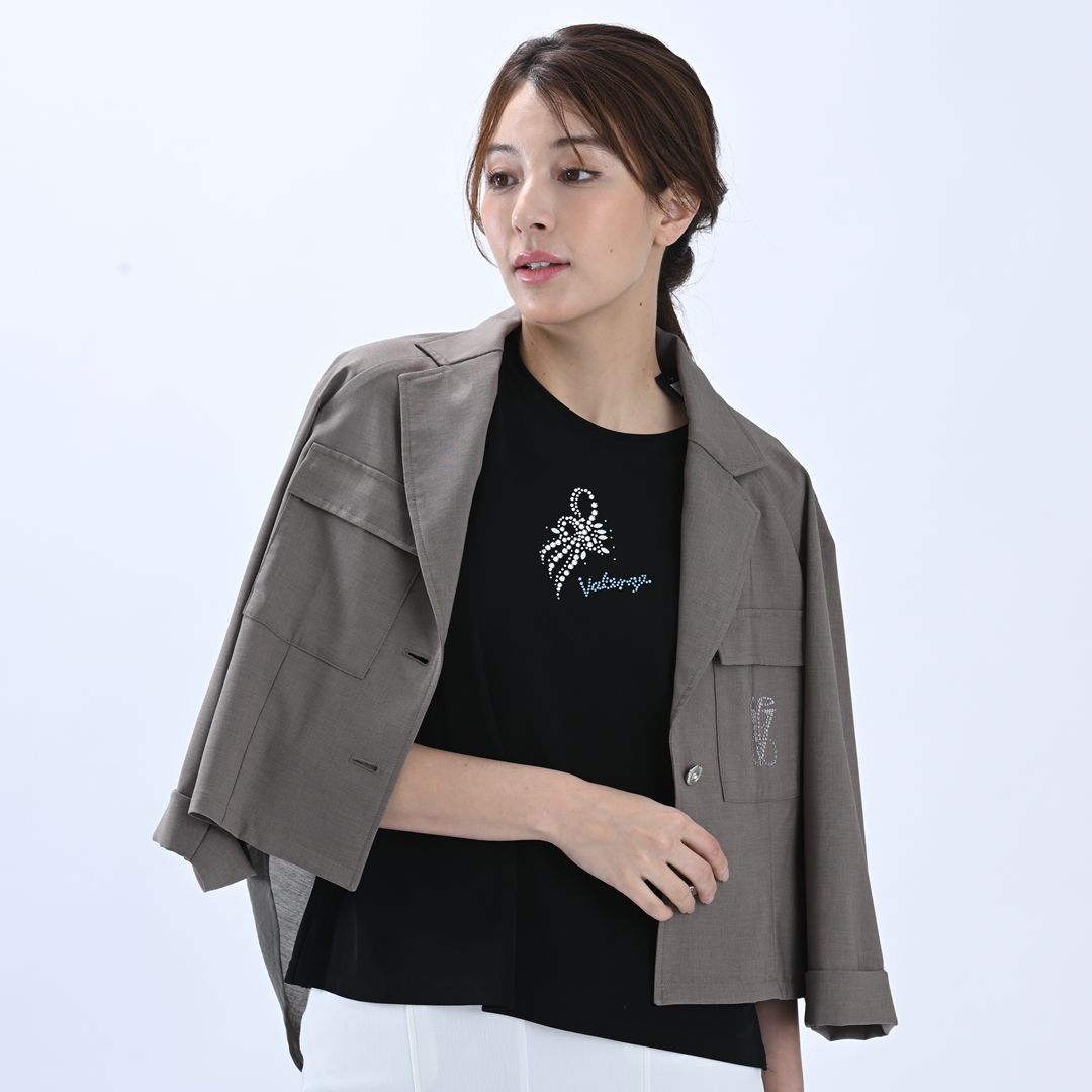 7分袖　テーラードジャケット　VALENZA　5167312