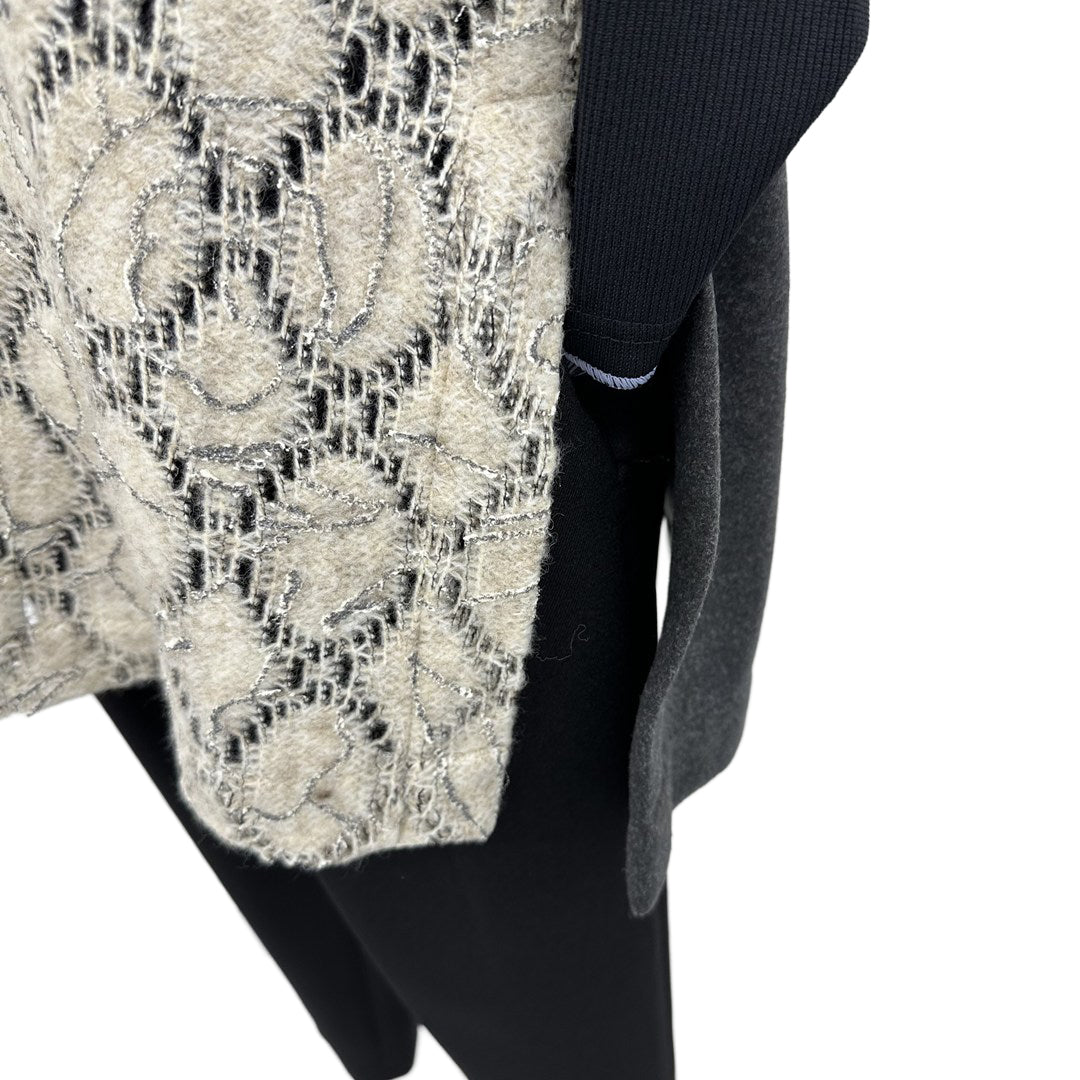 Vネック　異素材ドッキングベスト　B DONNA　6057113