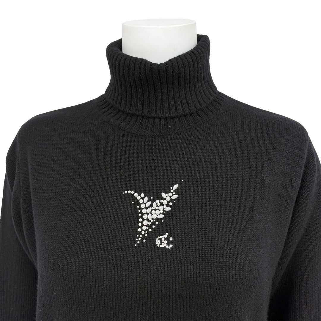 【Lサイズ】　【カシミヤ混】シンプルモチーフ タートルニット　VALENZA　5563706