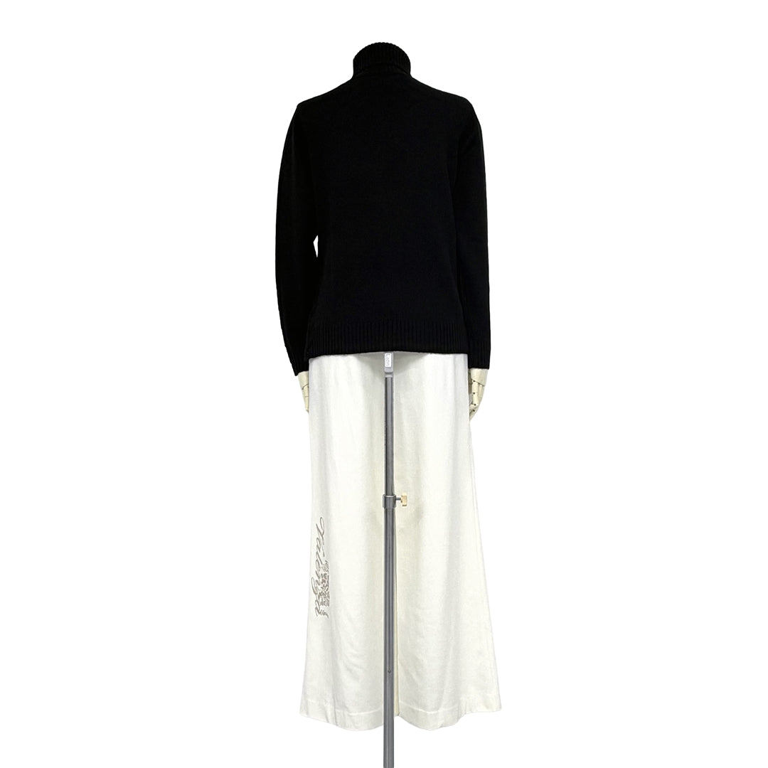 【Lサイズ】　【カシミヤ混】シンプルモチーフ タートルニット　VALENZA　5563706