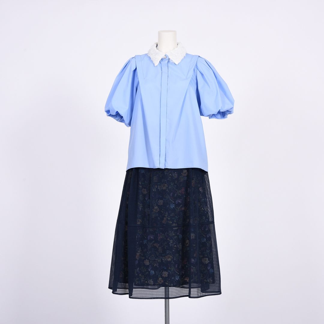 バルーンスリーブ　ふわふわ衿ブラウス　Dear Princess　3051315
