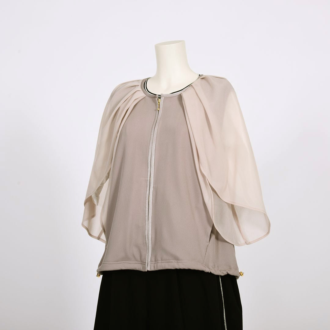 ノーカラーフルジップ　ブルゾン　B DONNA　6057124