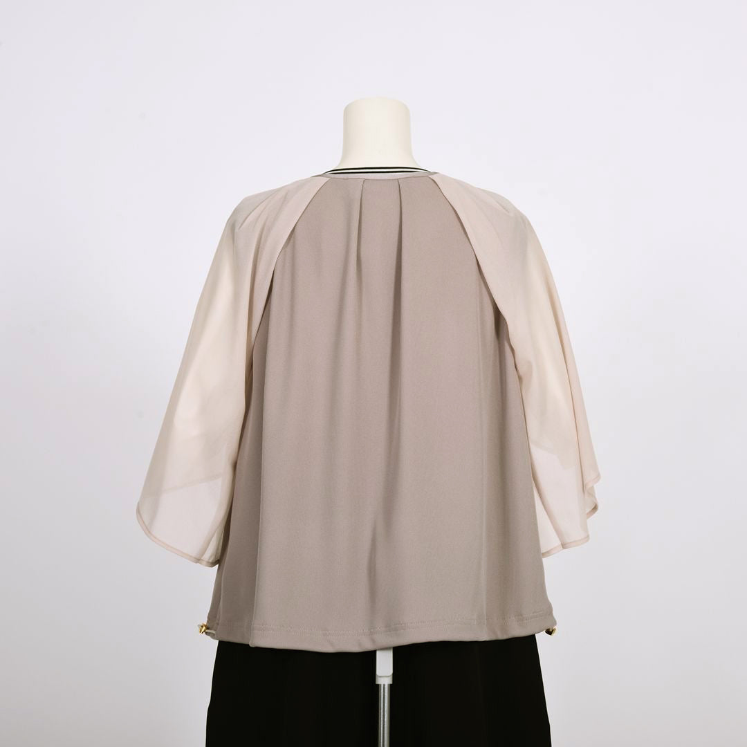 ノーカラーフルジップ　ブルゾン　B DONNA　6057124