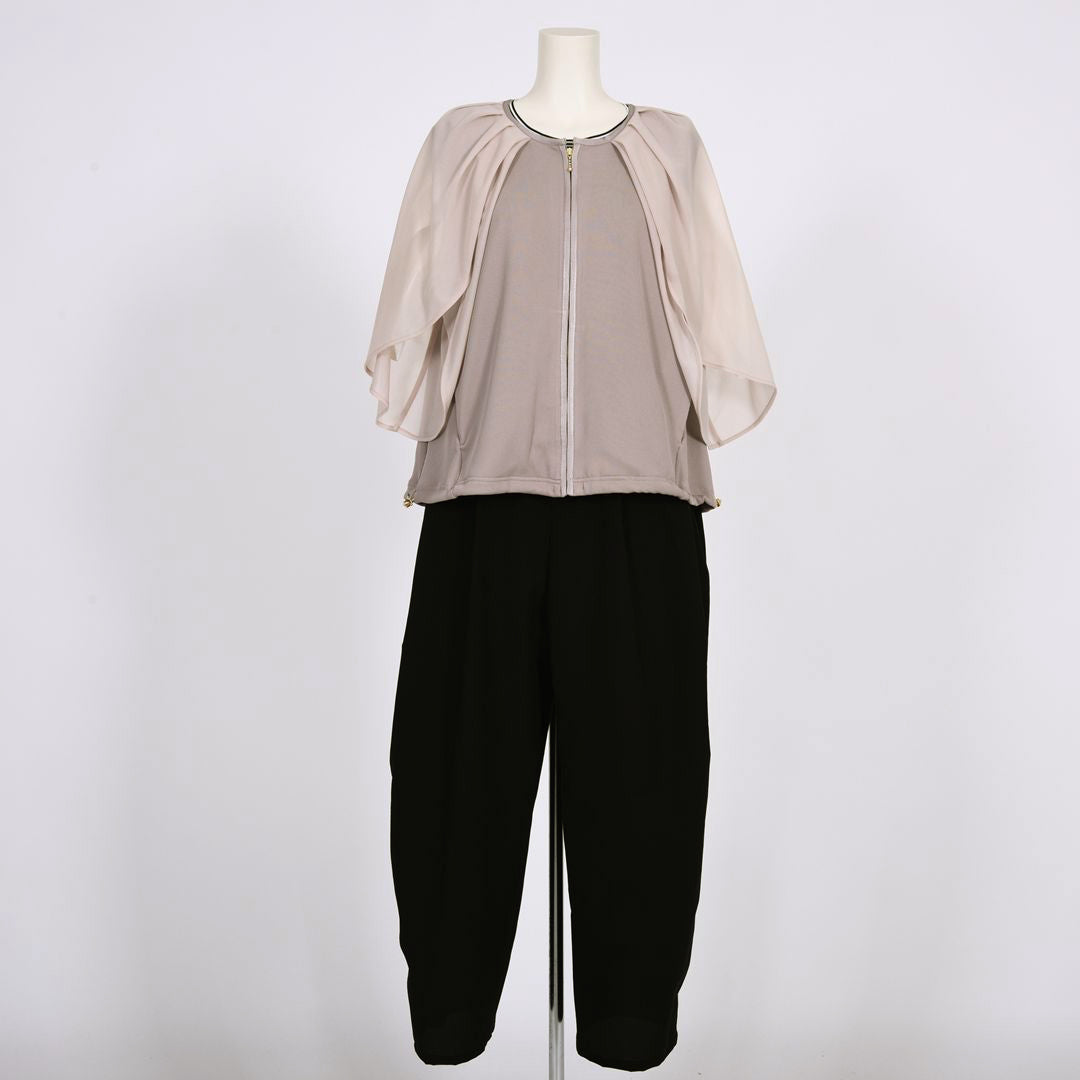 ノーカラーフルジップ　ブルゾン　B DONNA　6057124