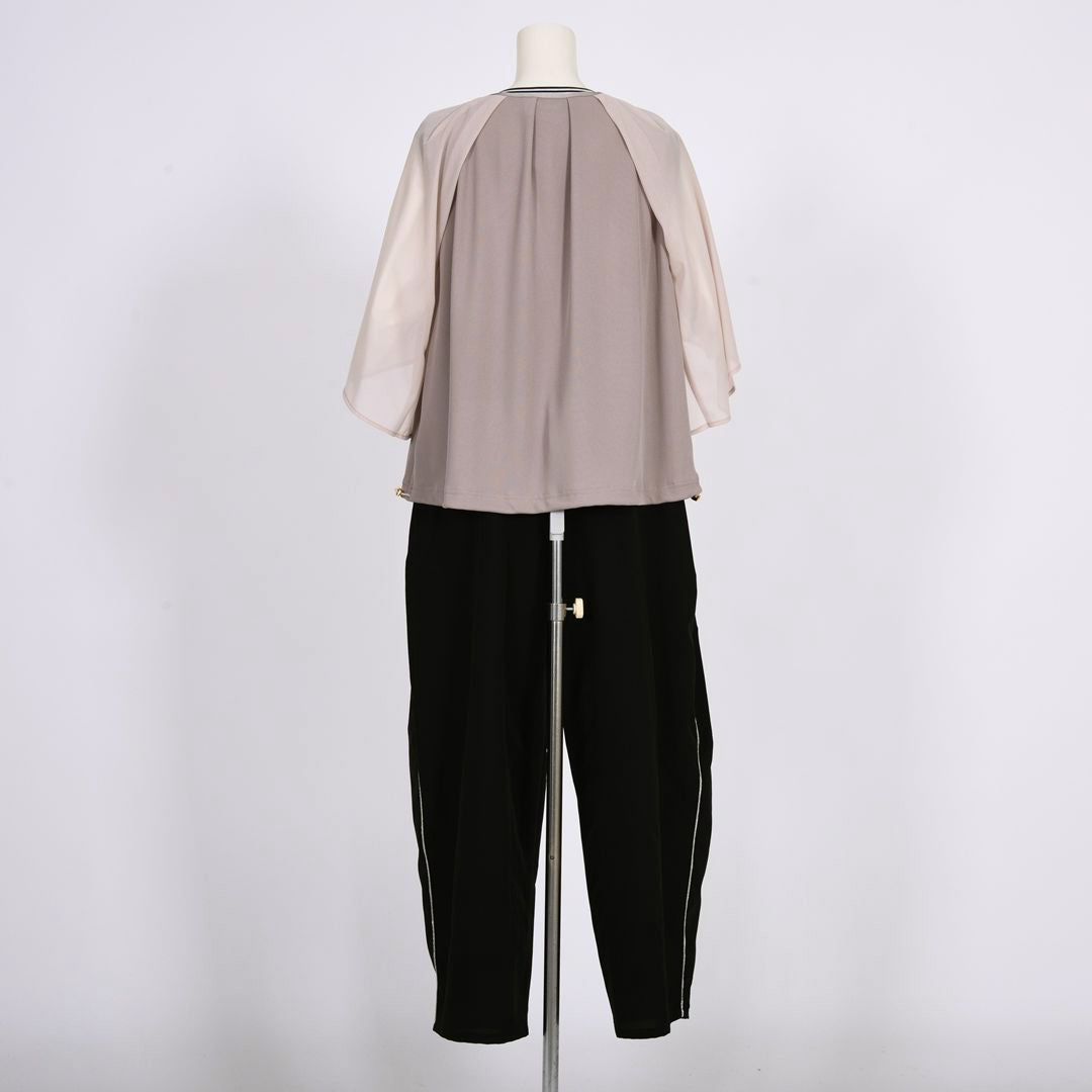 ノーカラーフルジップ　ブルゾン　B DONNA　6057124