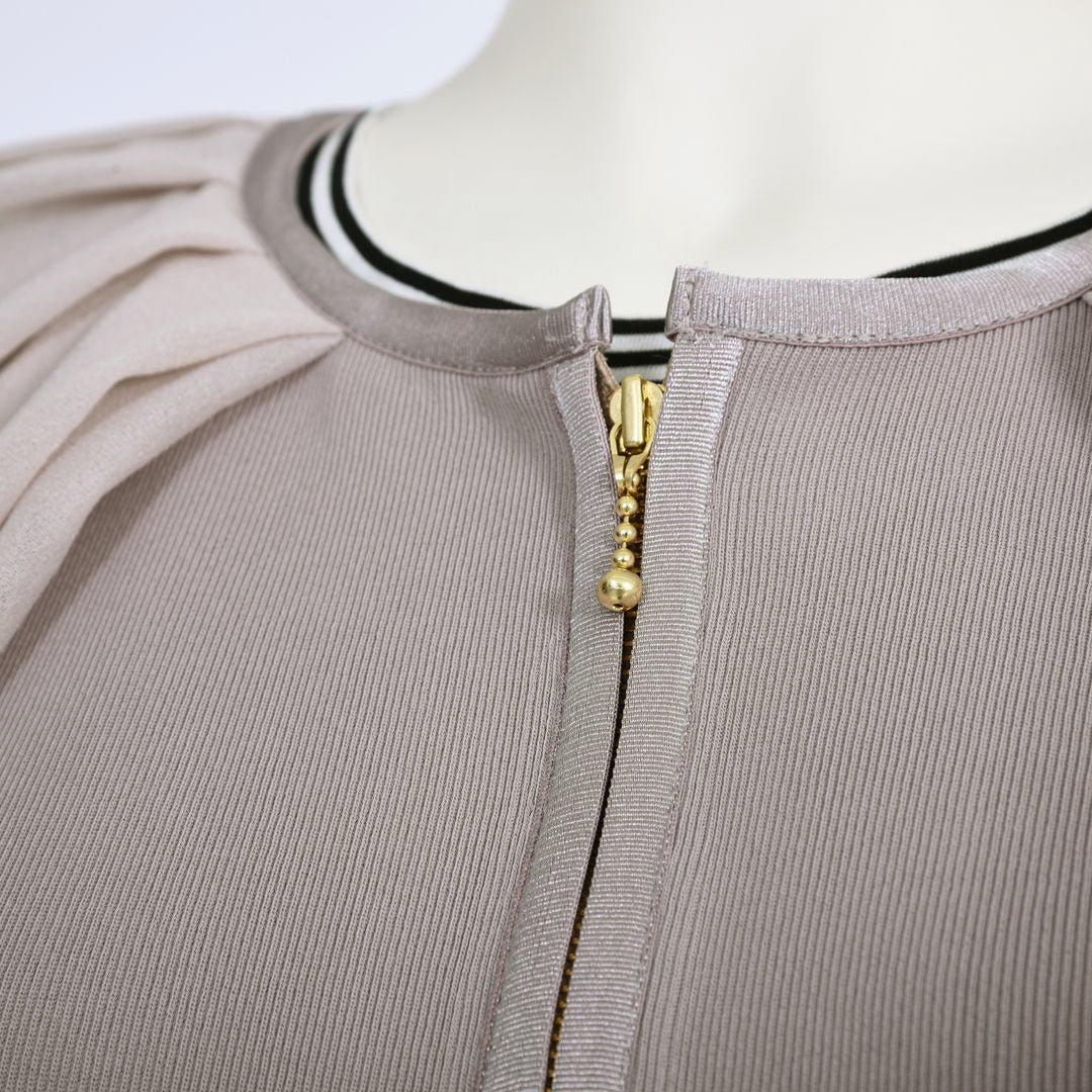 ノーカラーフルジップ　ブルゾン　B DONNA　6057124
