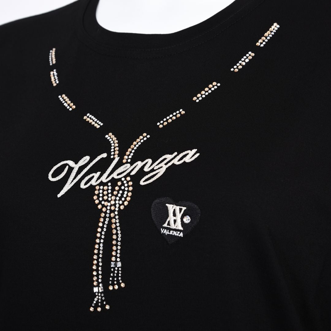 【7分袖】フロント贅沢モチーフカットソー　VALENZA　5162309