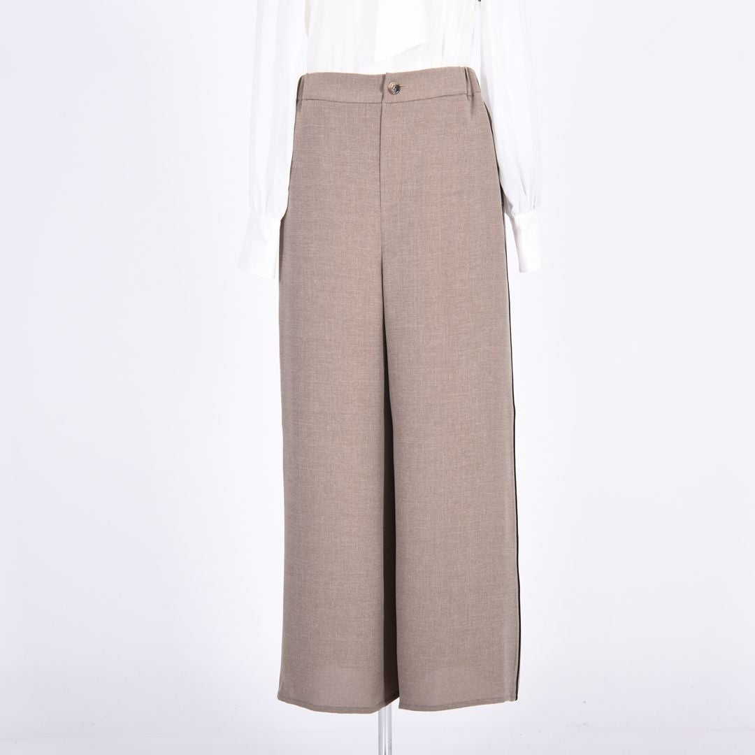 メランジツイル　ワイドパンツ　B DONNA　6056111