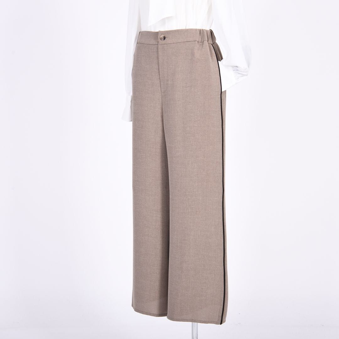 メランジツイル　ワイドパンツ　B DONNA　6056111