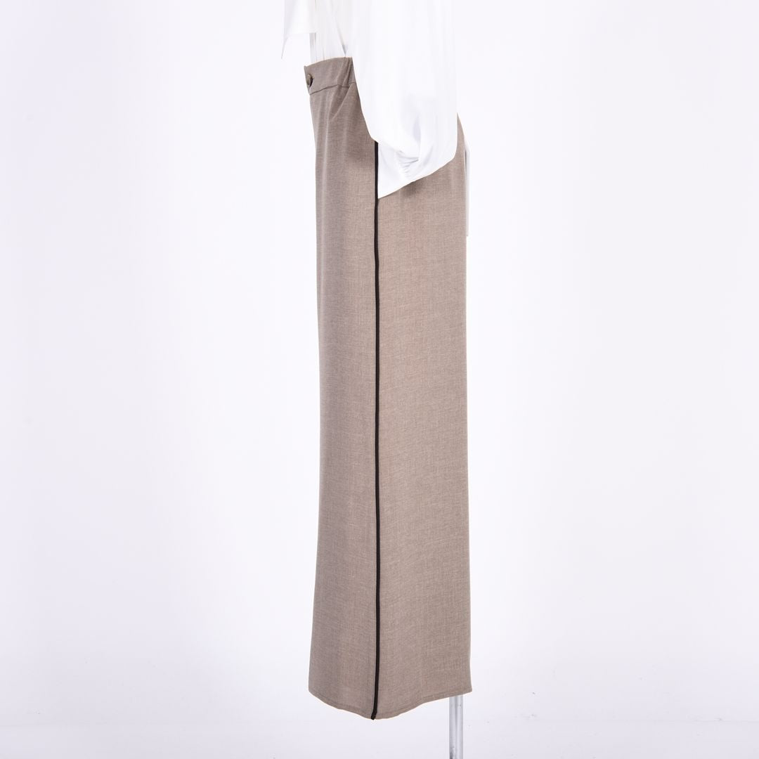 メランジツイル　ワイドパンツ　B DONNA　6056111
