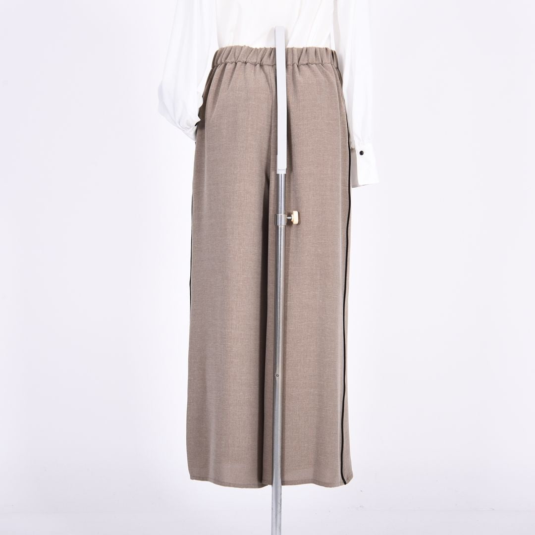 メランジツイル　ワイドパンツ　B DONNA　6056111