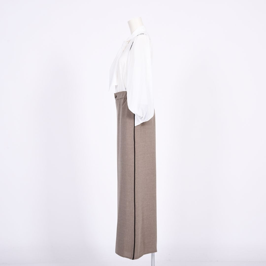 メランジツイル　ワイドパンツ　B DONNA　6056111