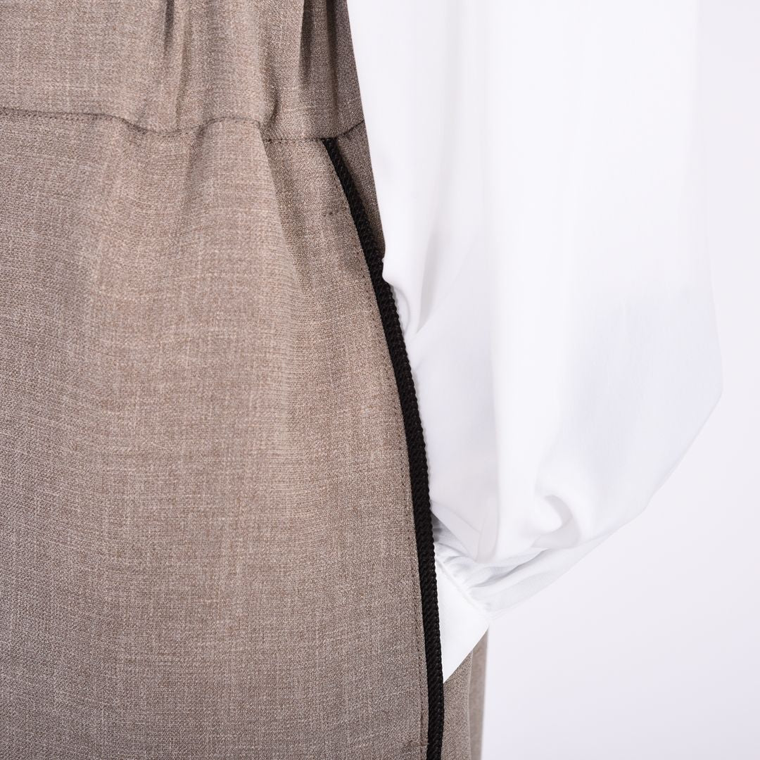 メランジツイル　ワイドパンツ　B DONNA　6056111