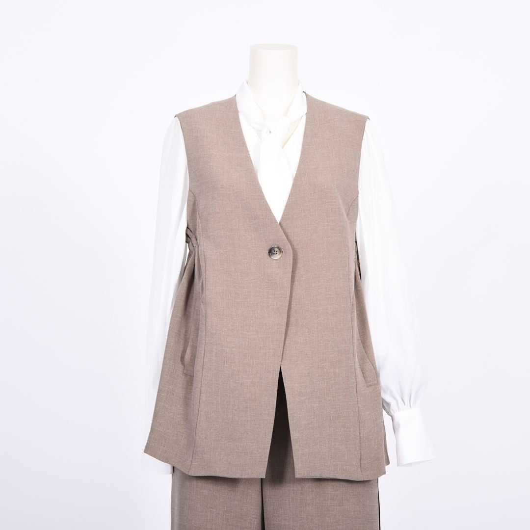 メランジツイル　サイドタックジレ　B DONNA　6057122