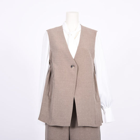 メランジツイル　サイドタックジレ　B DONNA　6057122