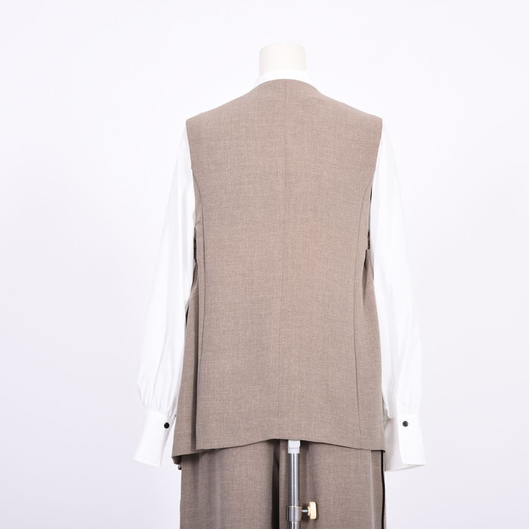 メランジツイル　サイドタックジレ　B DONNA　6057122