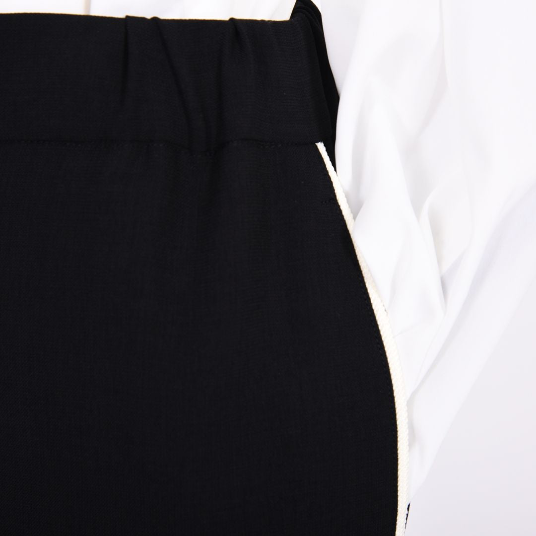 メランジツイル　ワイドパンツ　B DONNA　6056111