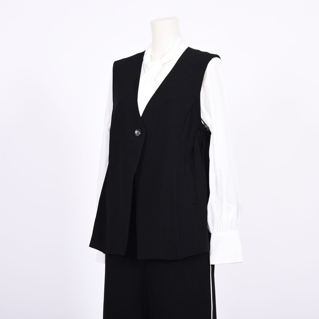 メランジツイル　サイドタックジレ　B DONNA　6057122