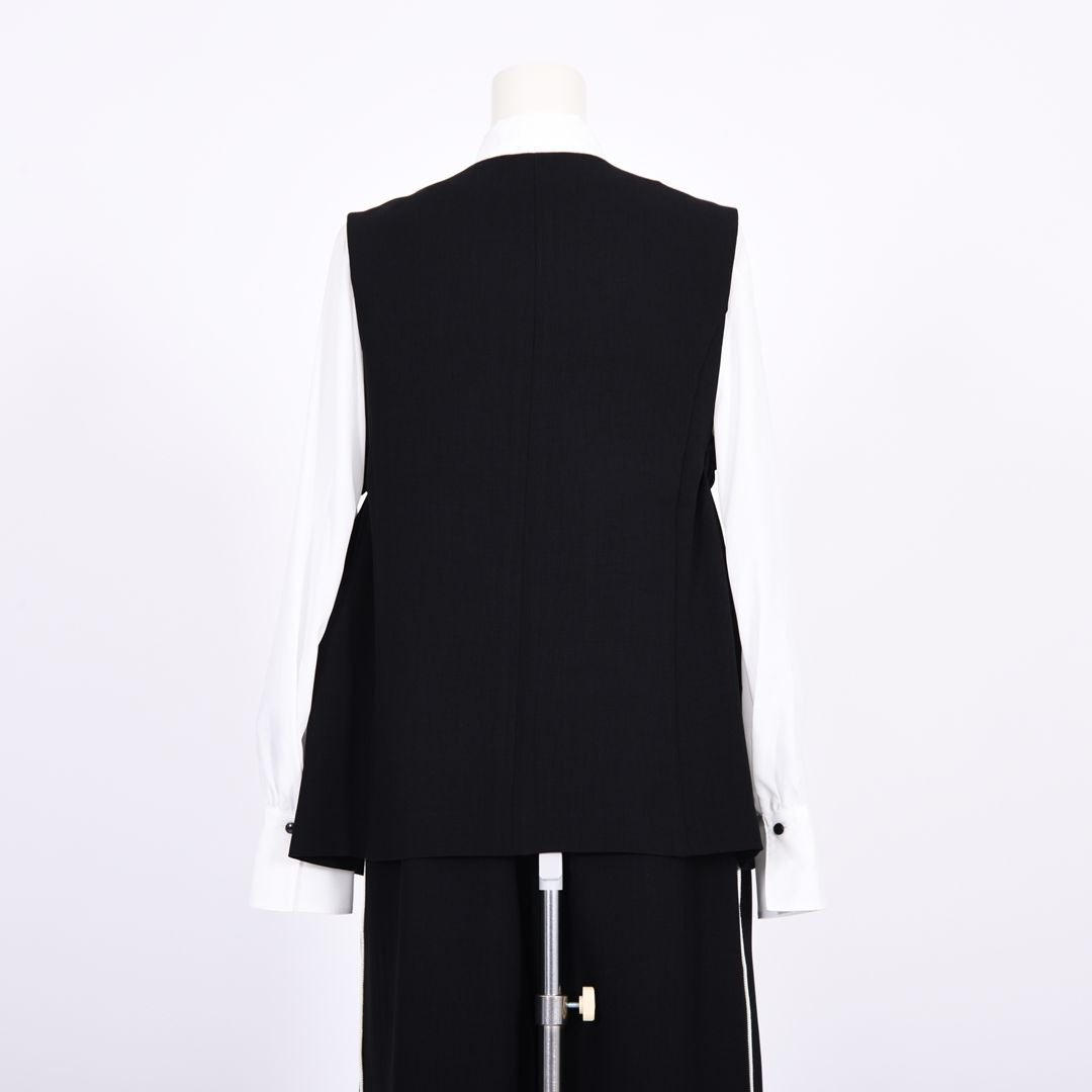 メランジツイル　サイドタックジレ　B DONNA　6057122
