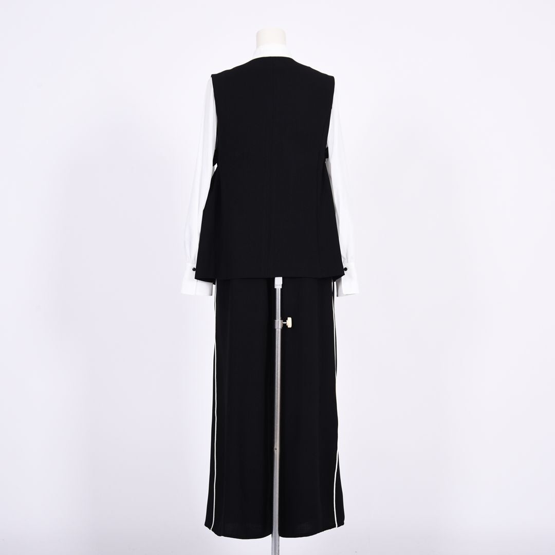 メランジツイル　ワイドパンツ　B DONNA　6056111
