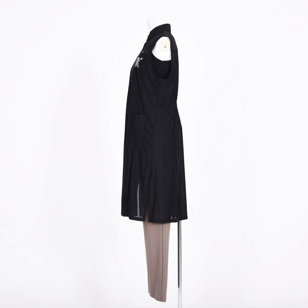 ストライプシアー　ノースリーブワンピース　VALENZA　5169401