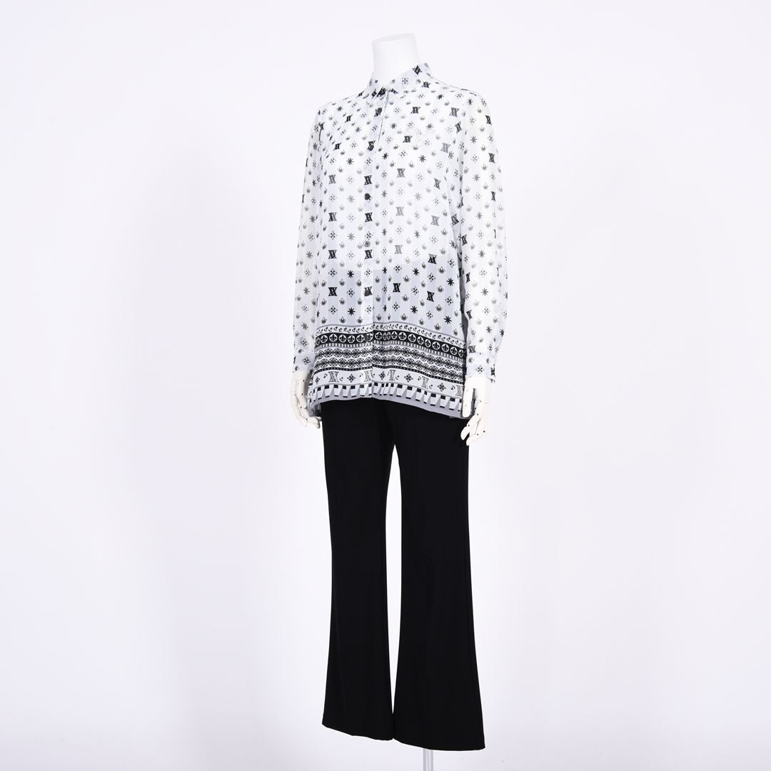 【Lサイズ】背中タック入り　プリントシャツ　VALENZA　5561400