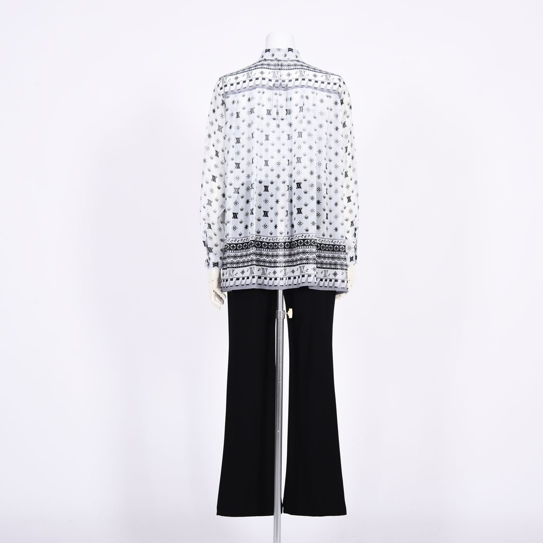 【Lサイズ】背中タック入り　プリントシャツ　VALENZA　5561400