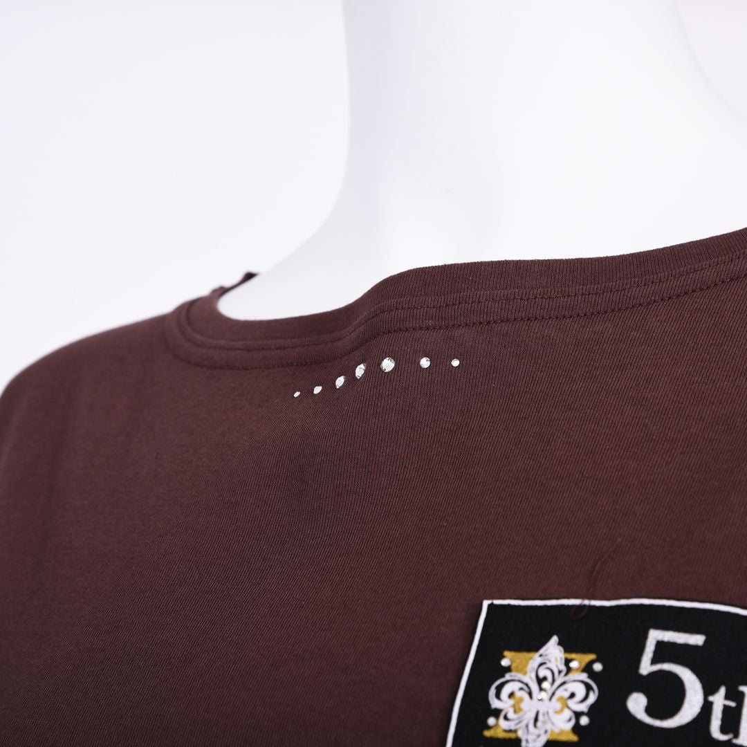 【綿100%】Wワッペン　フレンチスリーブカットソー　VALENZA　5162412