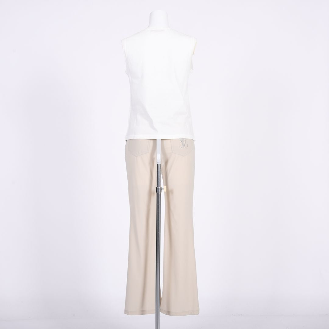 【コットン100%】刺しゅうモチーフ　ノースリーブカットソー　MIMO MODA　2562750
