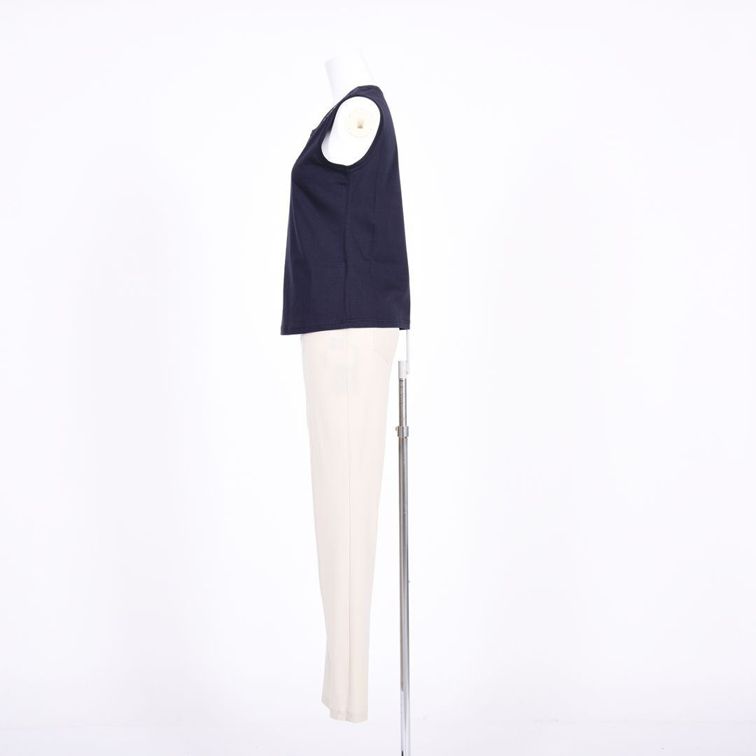 【コットン100%】刺しゅうモチーフ　ノースリーブカットソー　MIMO MODA　2562750