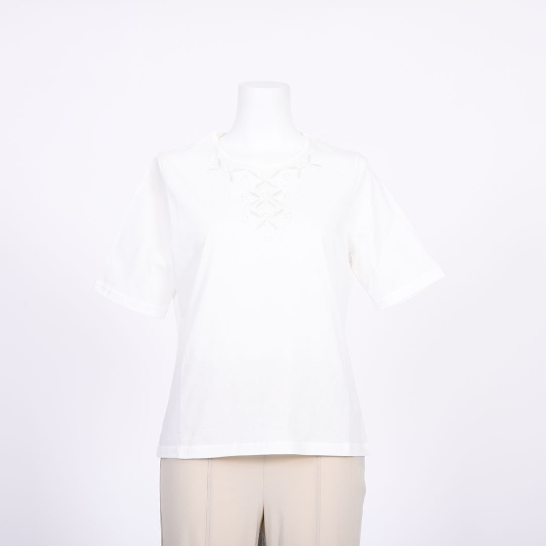 【コットン100%】刺しゅうモチーフカットソー　MIMO MODA　2562751