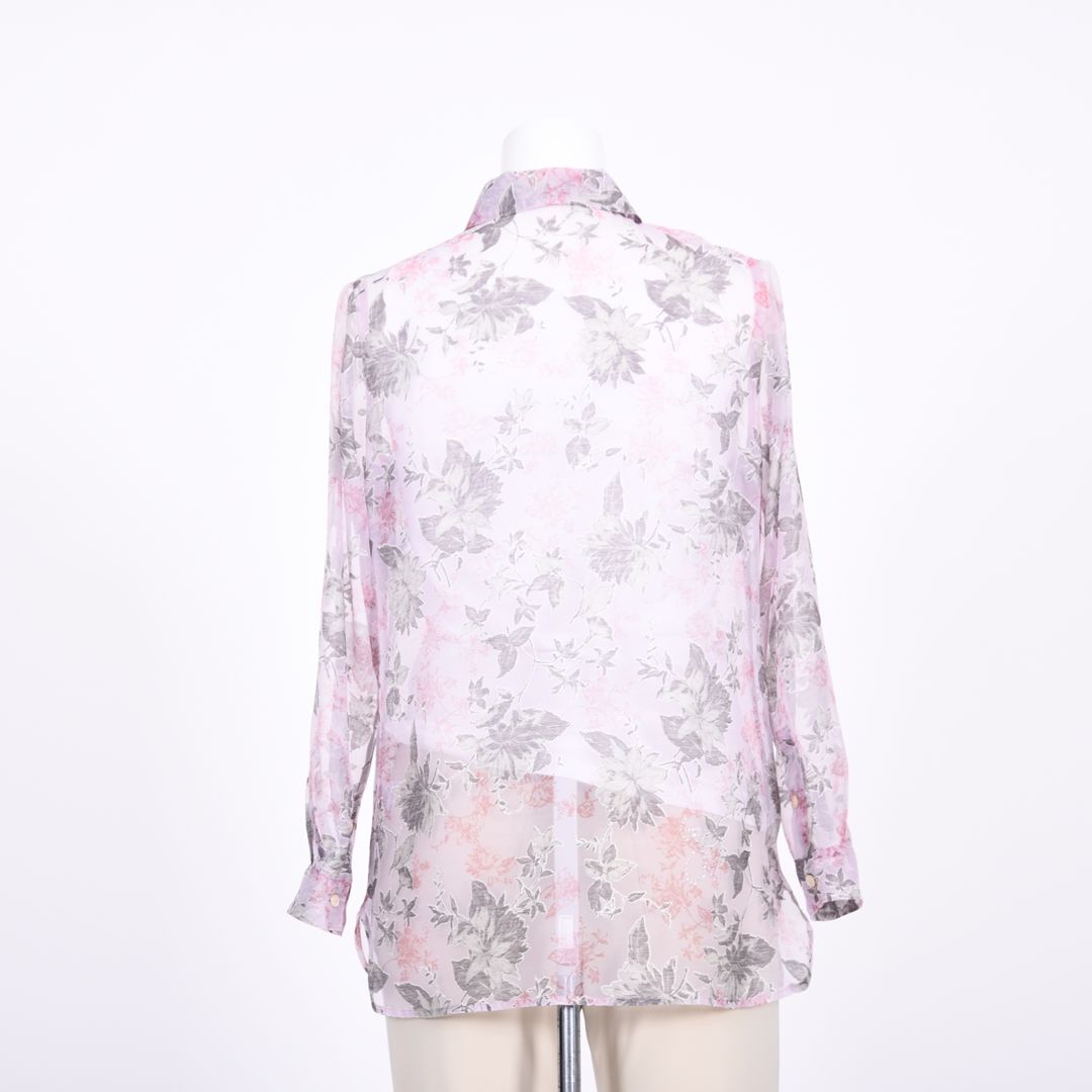 オパール加工　麻混ブラウス　MIMO MODA　2561751