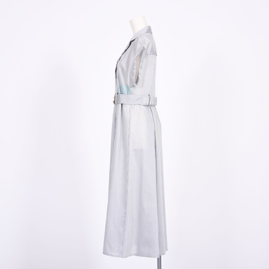 トレンチ風　ストライプワンピース　Dear Princess　3059326