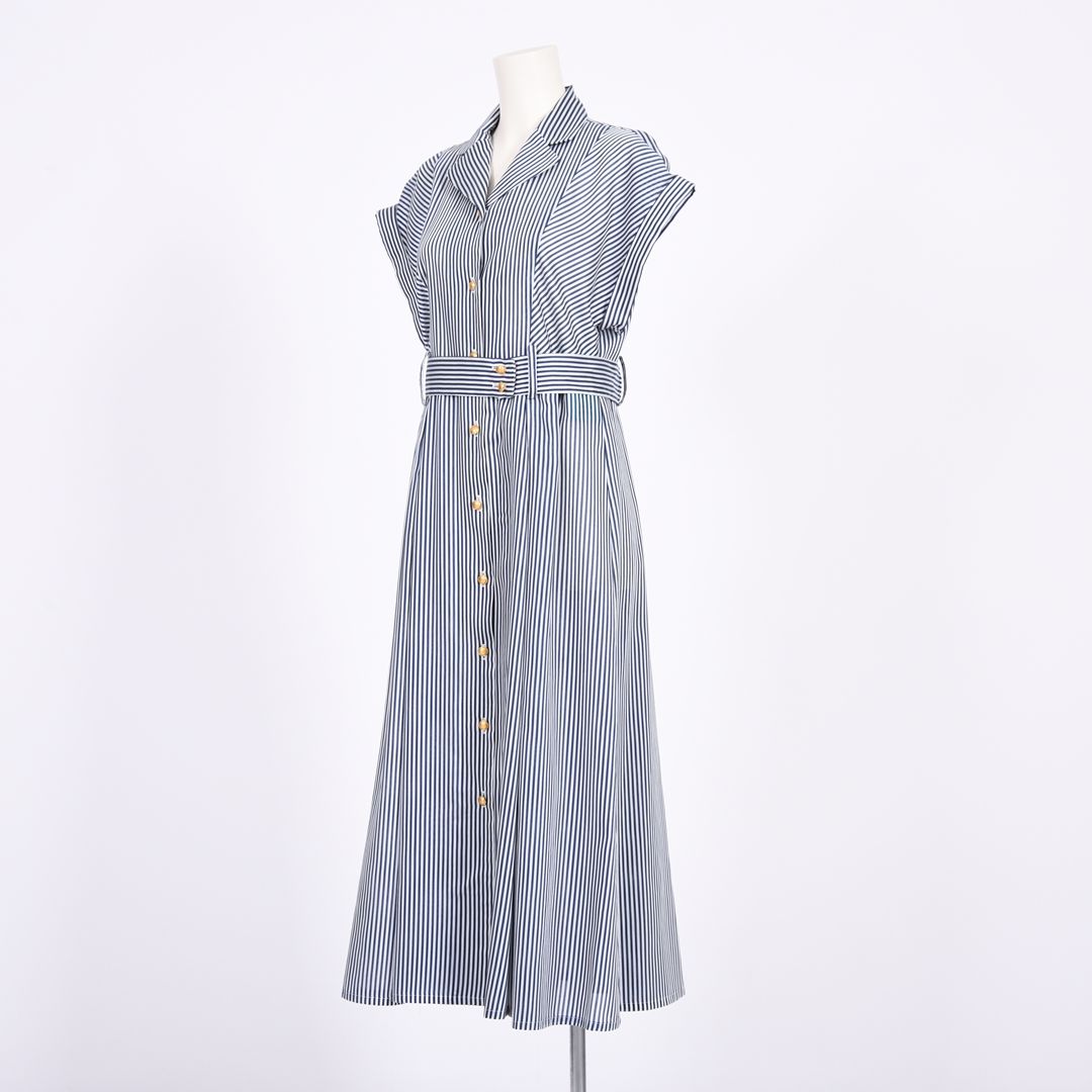 トレンチ風　ストライプワンピース　Dear Princess　3059326