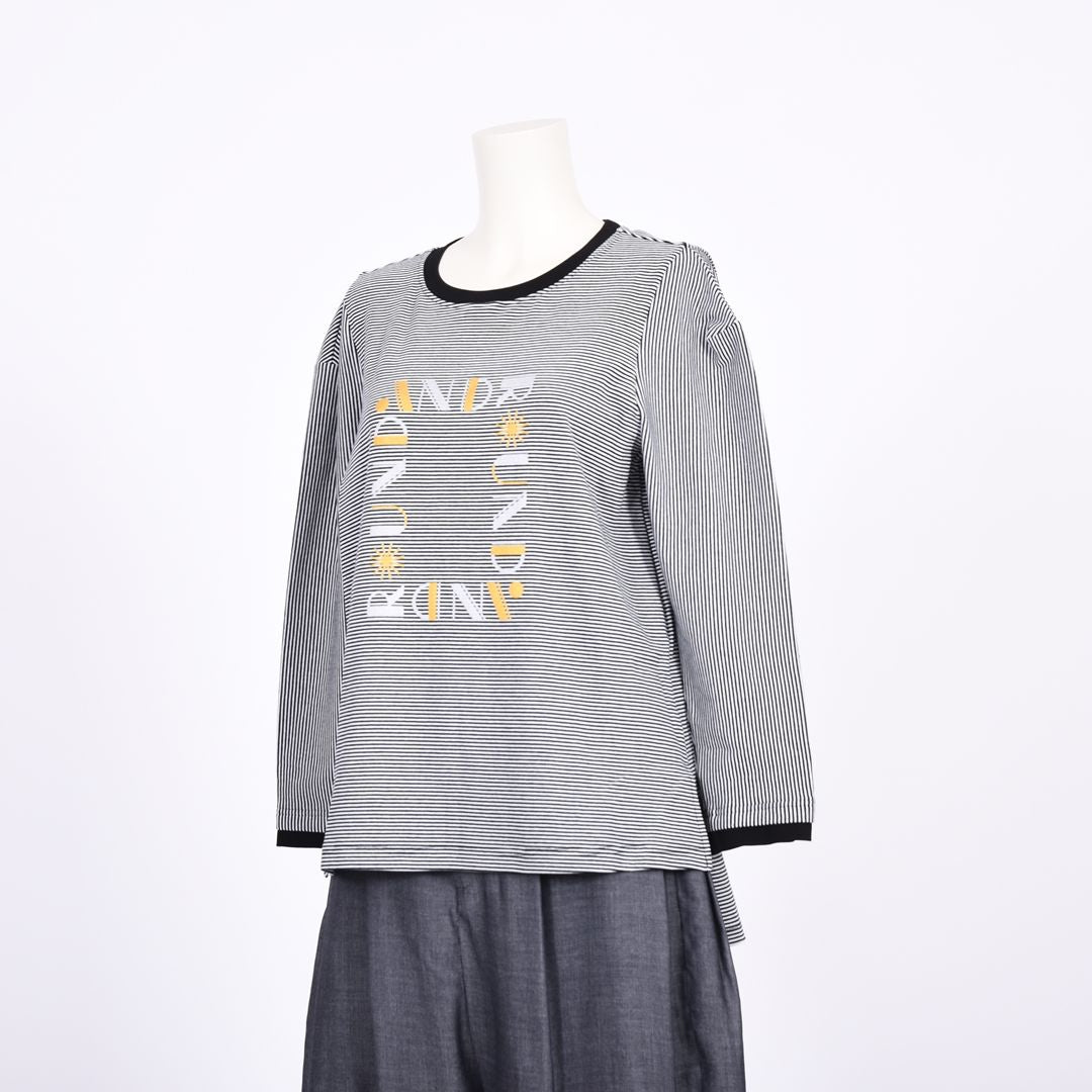 ボリュームスリーブ　プリントカットソー　B DONNA　6062401