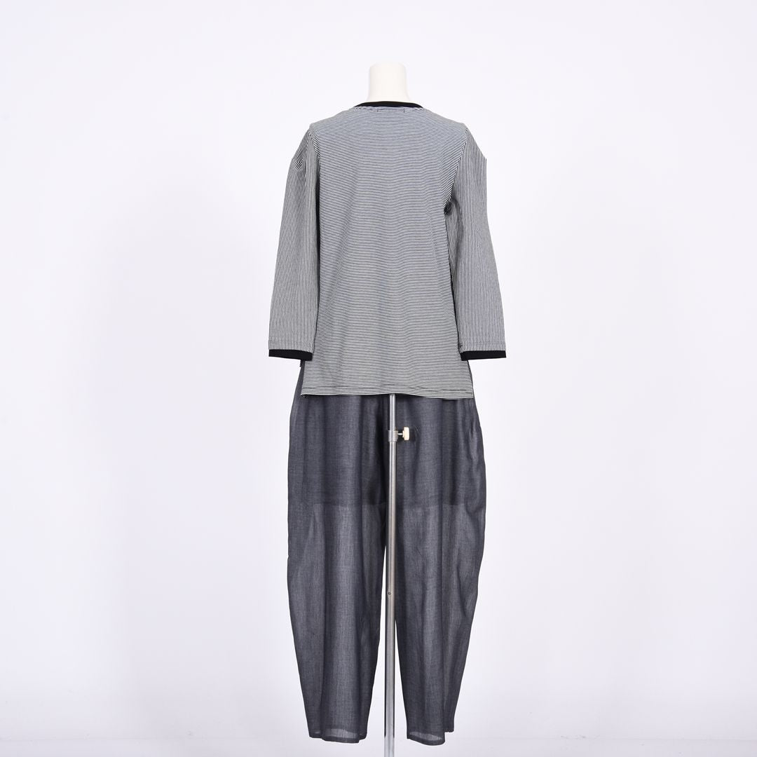 ボリュームスリーブ　プリントカットソー　B DONNA　6062401