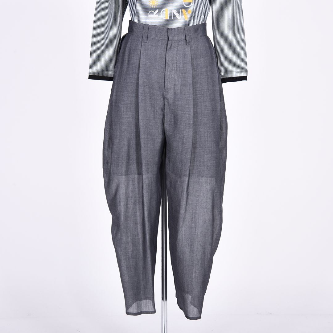 シャンブレー　ワイドパンツ　B DONNA　6066400