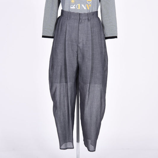 シャンブレー　ワイドパンツ　B DONNA　6066400