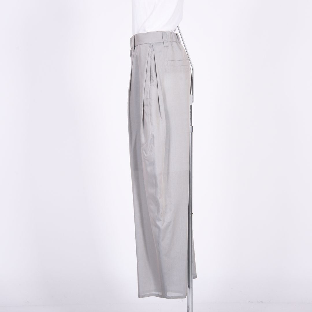 シャンブレー　ワイドパンツ　B DONNA　6066400