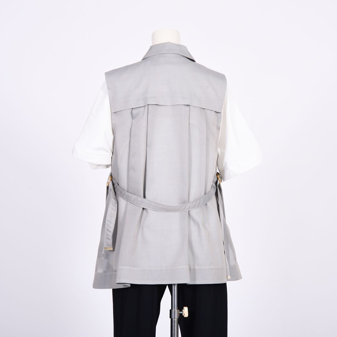 シャンブレー　テーラードジレ　B DONNA　6067400